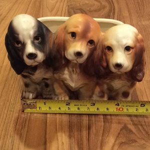 Ceramic puppy planter OR pen/pencil holder